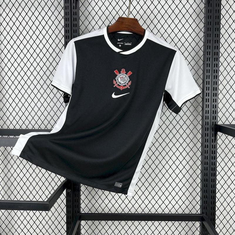 CAMISA DO CORINTHIANS 25/26 PRETO E BRANCO