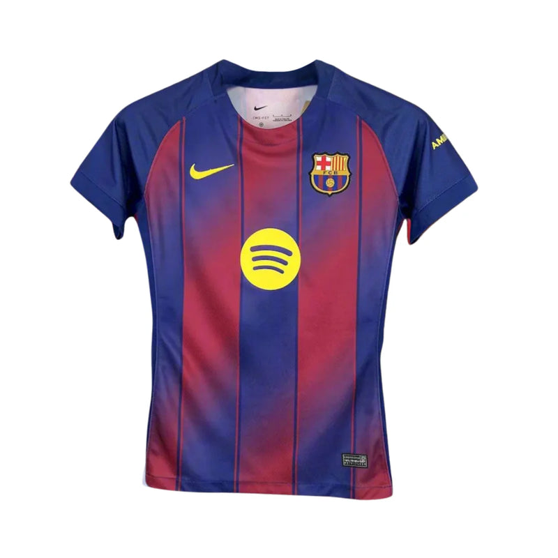 CAMISA FEMININA DO BARCELONA 26/27 VERMELHO E AZUL