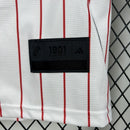 CAMISA DE BASEBOL DO RIVER PLATE 25/26 BRANCO E VERMELHO